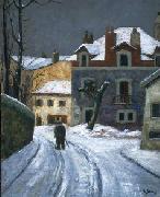 Louis Dewis Snow in Biarritz oil painting